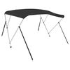 vidaXL Auvent bimini &agrave; 3 arceaux noir 183x140x137 cm