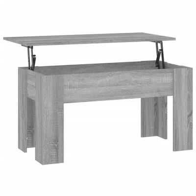 vidaXL Table basse Sonoma gris 101x49x52 cm Bois d'ingénierie