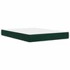 vidaXL Cadre de lit avec matelas Vert fonc&eacute; 120 x 200 cm Velours
