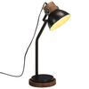 vidaXL Lampe de bureau 25 W noir 18x18x60 cm E27