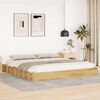 vidaXL Cadre de lit sans matelas 180x200 cm bois massif de chêne