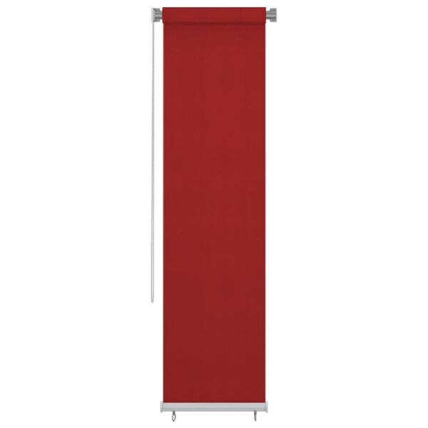 vidaXL Store roulant d'ext&eacute;rieur 60x230 cm Rouge PEHD