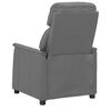 vidaXL Fauteuil de massage Gris Similicuir