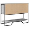 vidaXL Table console sonoma gris 100x35x74,5 cm bois d'ing&eacute;nierie