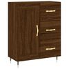 vidaXL Buffet haut Ch&ecirc;ne marron 69,5x34x180 cm Bois d'ing&eacute;nierie