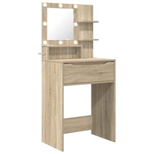 vidaXL Tables de maquillage pour chambre Ch&ecirc;ne Sonoma