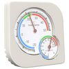 vidaXL Hygrom&egrave;tre thermo Blanc 7,5 x 7,5 x 1,2 cm ABS