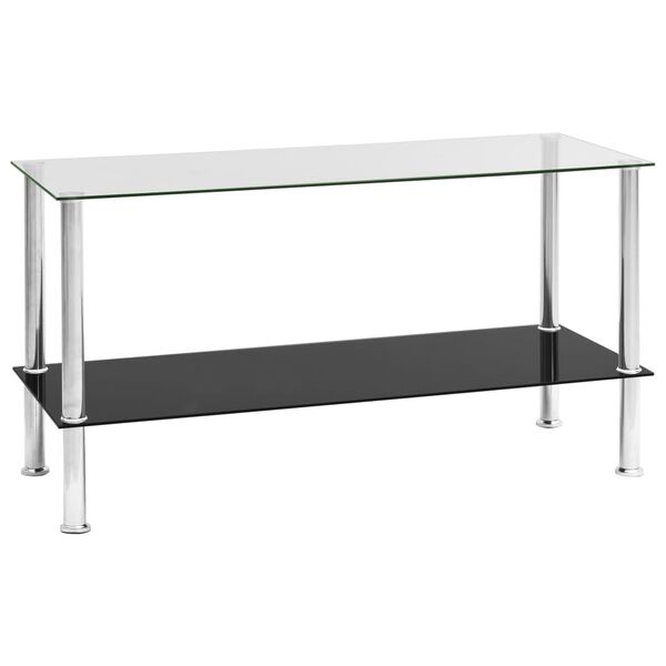 vidaXL Table basse Transparent 110x43x60 cm Verre tremp&eacute;