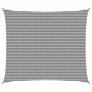 vidaXL Voile d'ombre Anthracite et blanc 6 x 7 m HDPE