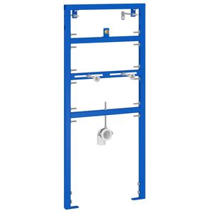 vidaXL Support mural pour syst&egrave;me de urinoir Bleu 50 x 3 x 112 cm