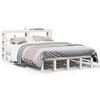 vidaXL Cadre de lit sans matelas blanc 160x200 cm bois de pin massif