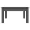 vidaXL Table basse Gris 55x55x30 cm Bois massif de pin
