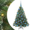 vidaXL Sapin de Noël artificiel avec 150 LED Vert 120 cm PE et PVC