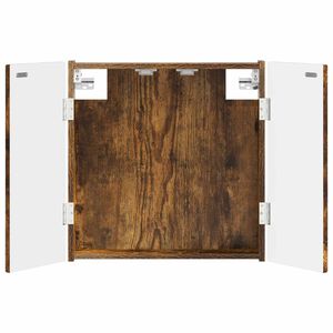 vidaXL Cabinet pour cible DELFT Ch&ecirc;ne fum&eacute; 52,5 x 10,5 x 53,5 cm