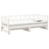 vidaXL Lit coulissant sans matelas blanc 2x(90x200) cm