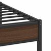 vidaXL Cadre de lit sans matelas ch&ecirc;ne marron 100x190 cm