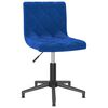 vidaXL Chaises pivotantes &agrave; manger lot de 2 bleu velours