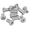 vidaXL Ecrou de verrouillage 2857 pi&egrave;ces Nickel Acier
