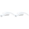 vidaXL Appliques murales LED d'ext&eacute;rieur 2 pcs blanc