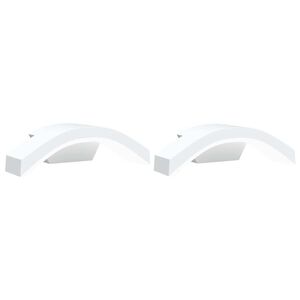 vidaXL Appliques murales LED d'ext&eacute;rieur 2 pcs blanc