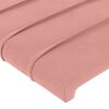 vidaXL T&ecirc;tes de lit 2 pcs Rose 72x5x78/88 cm Velours