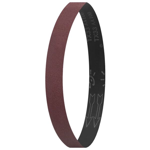 vidaXL Bandes abrasives 10 pcs P100 40x760 mm