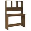 vidaXL Bureau et &eacute;tag&egrave;res Ch&ecirc;ne marron 110x45x157 cm Bois d'ing&eacute;nierie