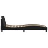 vidaXL Cadre de lit Dover noir 90x200 cm similicuir