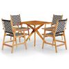 vidaXL Ensemble &agrave; manger de jardin 5 pcs Bois d'acacia massif