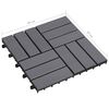 vidaXL Carreaux de terrasse 30pcs Délavage gris 30x30 cm Acacia solide
