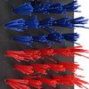 vidaXL Brosses pour le bétail Rouge et bleu 84 x 10 x 91 cm PVC