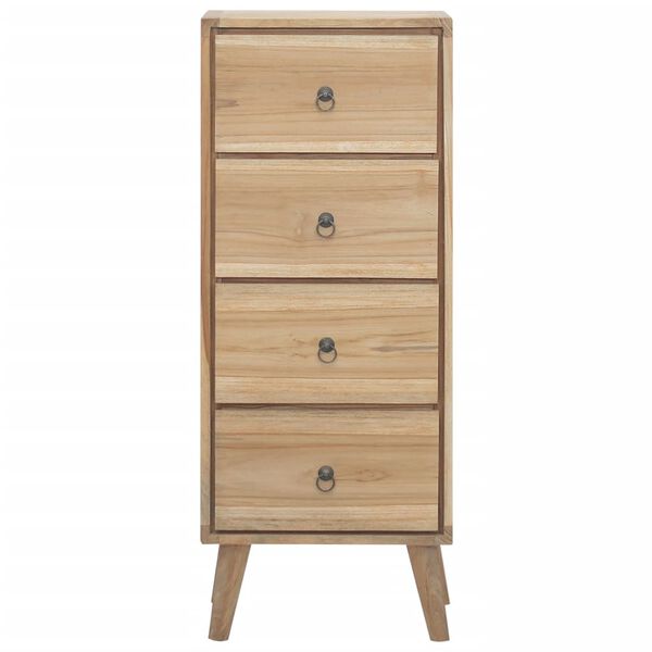 vidaXL Commode 40x30x100 cm Bois massif de teck