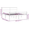 vidaXL Lit pour personne &acirc;g&eacute;e sans matelas bois massif