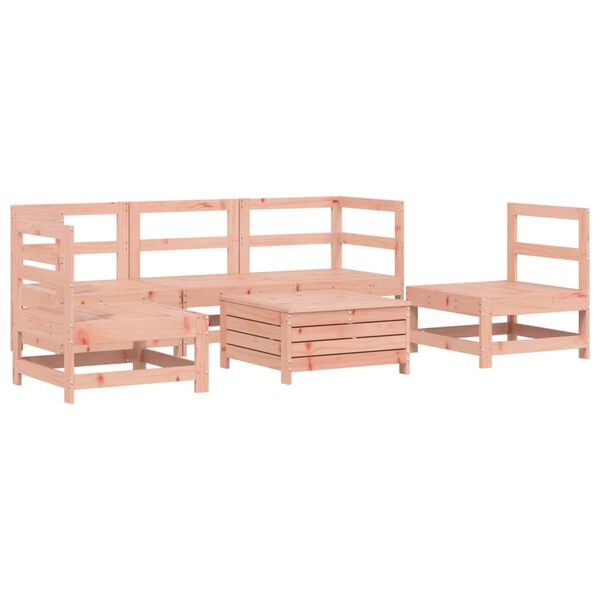 vidaXL Salon de jardin 6 pcs bois massif sapin de douglas
