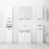 vidaXL Armoire de salle de bain blanc brillant 32x34x188,5 cm