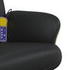 vidaXL Fauteuil inclinable de massage avec repose-pied noir similicuir