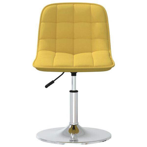 vidaXL Tabouret de bar Jaune moutarde Tissu
