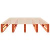 vidaXL Cadre de lit sans matelas cire marron 160x200cm bois pin massif