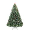 vidaXL Sapin de No&euml;l artificiel avec 300 LED Vert 210 cm PE et PVC