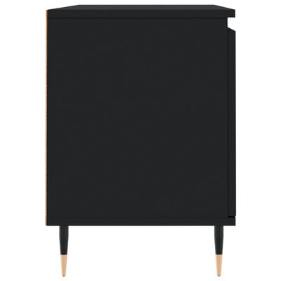 vidaXL Meuble TV noir 104x35x50 cm bois d'ingénierie