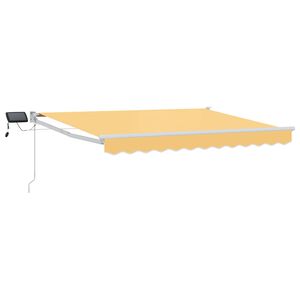 vidaXL Store r&eacute;tractable manuel avec LEDs Sable