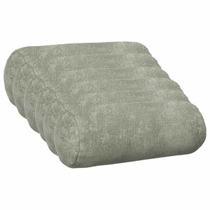 vidaXL Housse de coussin 6 pc HEERLEN Vert &Oslash; 15 x 40 cm Tissu Chenille