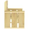 vidaXL Ensemble &agrave; manger de jardin 4 pcs Bois de pin impr&eacute;gn&eacute;