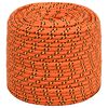 vidaXL Corde de bateau Orange 10 mm 25 m Polypropyl&egrave;ne