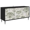 vidaXL Meuble TV GOTHA 102 x 33 x 51 cm Ch&ecirc;ne noir Bois d'ing&eacute;nierie