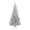 vidaXL Sapin de No&euml;l avec 300 LED avec support Argent 240 cm PET