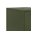 vidaXL Buffet vert olive 36x39x107 cm acier
