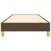 vidaXL Cadre de lit &agrave; ressorts marron fonc&eacute; 90x200 cm tissu