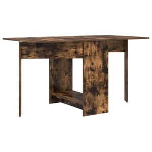 vidaXL Table &agrave; d&icirc;ner 138 x 70 x 73,5 cm Bois d'ing&eacute;nierie Ch&ecirc;ne fum&eacute;