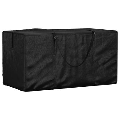 vidaXL Sac de rangement pour coussins de jardin noir 150x75x75 cm PE